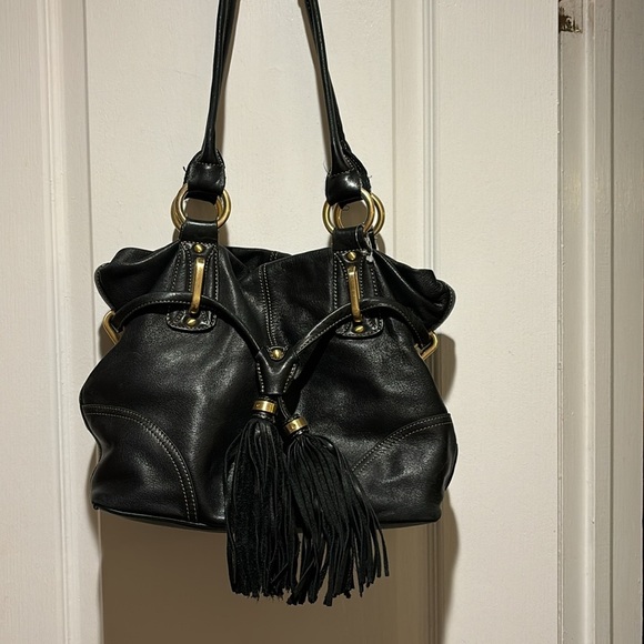 b. makowsky Handbags - B MAKOWSKY BLACK LEATHER PURSE